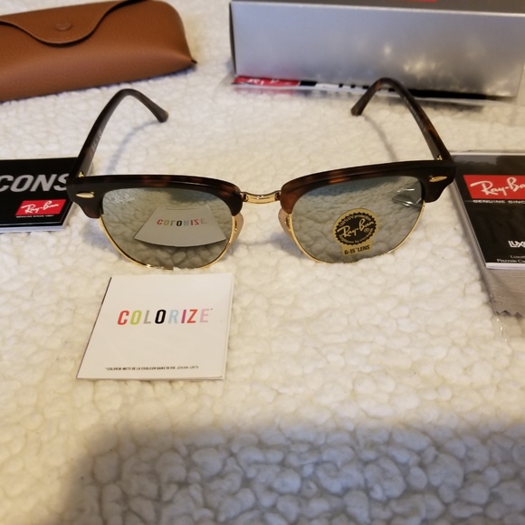 Ray Ban Clubmasters. TURTLE/CHROME. - Picture 2 of 5